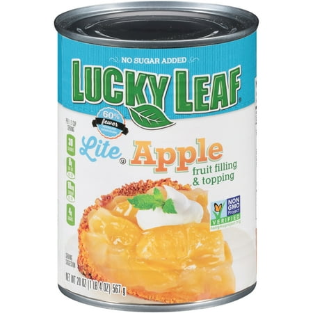 Old Fashioned Apple Pie - (3 Pack) Lucky Leaf Lite Apple Fruit Filling & Topping 20 oz Can