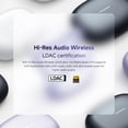 thumbnail image 3 of Xiaomi Redmi Buds 6 Pro, True-to-Life Audio, Hi-Res Audio with coaxial Dual Drivers, LDAC, Up to 55dB Active Noise Cancellation, Compatible with Android iPhone and Bluetooth Device (Lavender Purple), 3 of 7