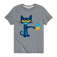 thumbnail image 2 of Pete The Cat - Messy Cupcake - Toddler Short Sleeve Graphic T-Shirt, 2 of 6