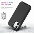 thumbnail image 4 of iPhone 11 Pro Max Case Shockproof Dust/Drop Proof 3 in 1 Full Body Rugged Heavy Duty Durable Cover Black, 4 of 6