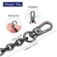 thumbnail image 2 of Unique Bargains 43'x0.24' Purse Chain Strap, Purse Handle Shoulder Bag Replacement Strap(Black), 2 of 5