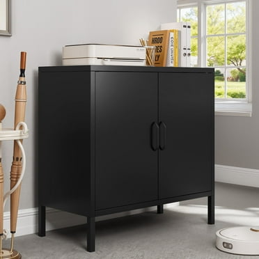 ModFusion 31'' Steel Storage Cabinet with 2 Doors & Adjustable Shelf – Heavy-Duty Metal Organizer for Tools, Home, Office, or Garage
