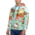 thumbnail image 3 of Lsque Sanrio Pattern Casual Men's Hoodie,Hooded Sweatshirt with Kangaroo Pocket,Pullover Hoodie-4X-Large, 3 of 8