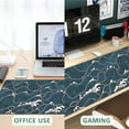 thumbnail image 6 of Extended Gaming Mouse Pad Abstract Ocean Waves Large Mousepad with Stitched Edges,Anti-Slip Rubber Base Keyboard Mouse Mat Desk Pad for Gaming Home Office 35.4 x 15.7 inches, 6 of 6