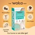 thumbnail image 3 of Waka Instant Coffee, Dark Roast - 100% Arabica Beans, Freeze Dried Granules, No Additives - 8 Travel Size, Single-Serve Packets for Quick Hot and Iced Coffees, 3 of 8