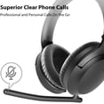 thumbnail image 4 of Avantree Aria Bluetooth 5.0 Noise Cancelling Headphones Headset for Music & Calls, Dual Microphone, Boom Mic & Built-in Mic, Comfortable 35H, Over Ear Wireless & Wired for Phone PC Computer Laptop, 4 of 5