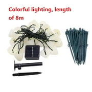 Solar Powered Outdoor Mushroom Lights String | 10 or 20 LED Fairy Lights for Garden, Patio, and Yard Decoration | Weather Resistant Solar Pathway Lighting Set for Lawn, Walkway, and Landscape