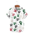 thumbnail image 1 of TaTaai Men's Valentine's Day Print Shirt, Short Sleeve Button Down Casual Blouse, Romantic Summer Top Gift, 1 of 4