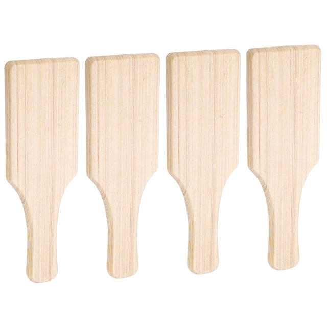 MasteelfCA 4Pcs Smooth Clay Paddle Tool Wooden Clay Modelling Paddle for Pottery Studio
