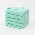 thumbnail image 1 of Nvzi 10 paños de cocina reutilizables sin olor, paños de limpieza de vellón coral súper absorbentes de 9,84 x 9,84 pulgadas (verde), 1 of 4