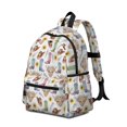 thumbnail image 2 of Highland Cow and Boot Print Cute School Backpack with Padded Back and Adjustable Shoulder Straps 13.4"x11"x4.7", 2 of 5
