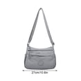 thumbnail image 3 of Lightweight Multi-Compartment Crossbody Bag for Travel Adjustable Strap Casual One-Shoulder Purse Durable Water-Resistant Nylon, Secure Zipper Pockets, Unisex, Versatile for Work, Outdoor, 3 of 8