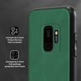 thumbnail image 6 of Feishell Support Wireless Charging Case for Samsung S9 Plus,Vintage Classic PU Leather Luxury Business Cover,Soft Non-Slip Grip Anti-Scratch Shockproof Case for Samsung Galaxy S9 Plus, Darkgreen, 6 of 8