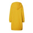 thumbnail image 6 of Usmixi Sweatshirt Coat for Women Winter Womens Long Hooded Overcoat Fashion Open Front Zip up Drawstring Hoodies Sweatshirt Coat Long Sleeve Loose Ladies Trench Jacket with Pocket Weekly, 6 of 6
