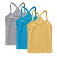 thumbnail image 5 of ZACPNCV Girls Undershirts 3 Pack Toddler Camisole Cotton Adjustable Straps Sleeveless Cami Dance Tank Tops for Girls Multicolor 2-3 Years, 5 of 9