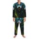 thumbnail image 3 of Fotbe Fluorescent Wolf Pijama de Hombre con Estampado de Manga Larga, Conjunto de 2 Piezas, Ropa de Dormir Suave y Cómoda con Bolsillos-XX-Large, 3 of 7