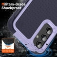 thumbnail image 2 of Designed for Samsung Galaxy A14 5G Case 2 in 1 Gift Militay Grade Drop Protective Rugged Heavy Duty Cover Shockproof Case for Galaxy A14 5G Phone Case for Women Men boy Girl (Purple+Blue), 2 of 16