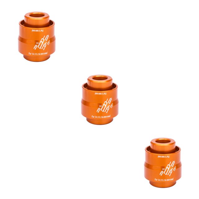 Soidarity ZTTO-Kit de herramientas de instalación de aleación de aluminio para sello de polvo de horquilla delantera de bicicleta, equipo de controlador Naranja 3piezas Soidarity CBP234882