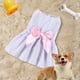 thumbnail image 4 of Falda para mascotas para perros pequeños y gatos - Vestido de poliéster con lazo, rosa, rojo, azul, amarillo, XS S M L XL Tallas, 4 of 6