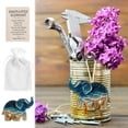 thumbnail image 6 of Orangide Beach Style Acrylic Gift with Card, Elephant Hugging Pocket Decoration for Father's Day, Small Ornament for Desk Shelf Party Favor, 6 of 8