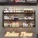 thumbnail image 1 of Estante para Vino y portavasos de Pared con Luces LED, estantes para Colgar Copas al revés, estantes flotantes de Metal para Botellas de Licor, decoración de Cocina y hogar, 1 of 4