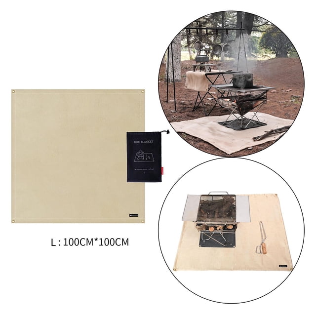 Alfombrilla Ignífuga Perfecl para Exteriores 100x100cm Retardante de Llama