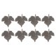 thumbnail image 1 of Colgante de joyería de hoja colgante de collar de hoja bricolaje galvanoplastia plata negro 8 piezas forma de hoja de arce para mujer para tobilleras ANGGREK Otros, 1 of 8