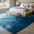 thumbnail image 4 of 5'x7' Area Rugs for Living Room Bedroom, Blue Ombre Washable Rug Carpet Runner Indoor Outdoor, Coastal Beach Modern Abstract Art Non Slip Floor Mats Area Rug for Kitchen, Nursery, 4 of 8