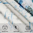 thumbnail image 3 of Winter Snowman Blue Tablecloth Round 60 Inch Let It Snow Washable Polyester Table Cover for Kitchen Holiday Party Outdoor Room Home Decor, 3 of 6