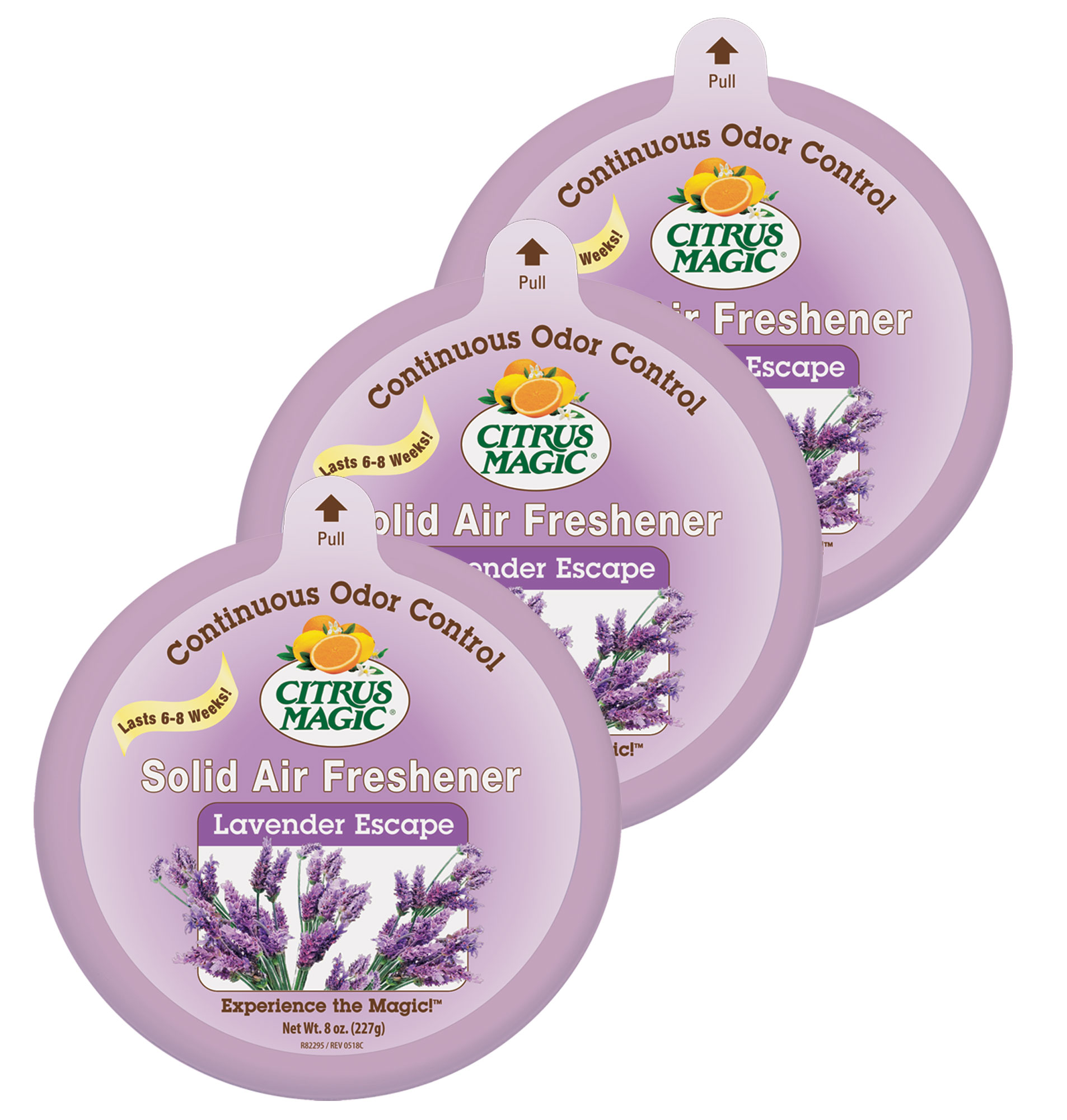 Citrus Magic Odor Absorbing Solid Air Freshener, Lavender Escape, 8