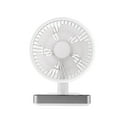 thumbnail image 1 of Amdohai Summer Shake Head Fan Digital Display Reminder USB Convenient Charging Ultra Silent Mini Desktop Fan, 1 of 8