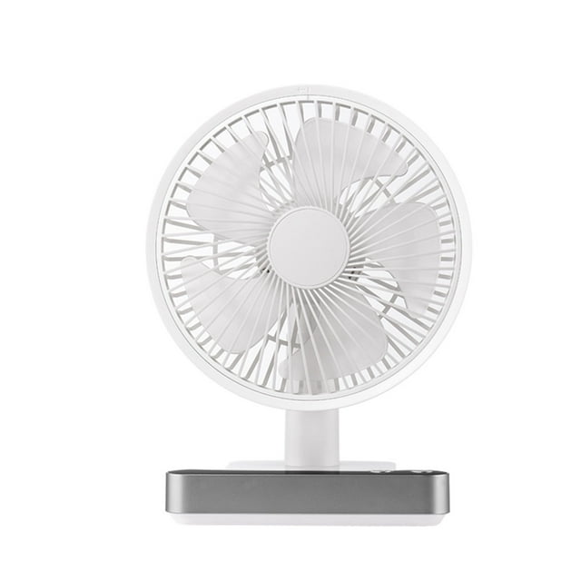 Amdohai Summer Shake Head Fan Digital Display Reminder USB Convenient Charging Ultra Silent Mini Desktop Fan