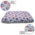 thumbnail image 3 of Maritime Pet Bed, Continuous Sailing Boats Waves Anchor Sea Theme Illustration, Chew Resistant Pad for Dogs and Cats Cushion with Removable Cover, 24" x 39", Pink Ceil Blue, by Ambesonne, 3 of 4