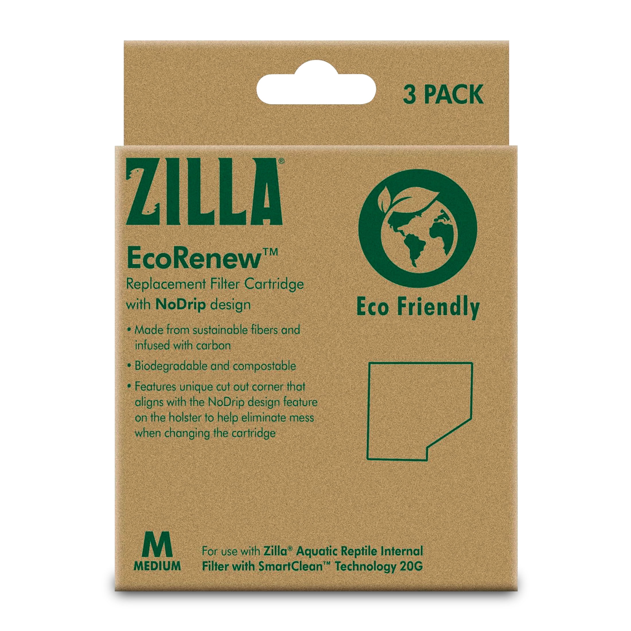 (3 pack) Zilla EcoRenew™ Filter Cartridges Medium 3 pack