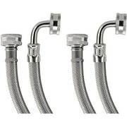 Certified Appliance Accessories 77511 2 Pk Braided Stainless Steel
