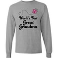 thumbnail image 3 of Inktastic Worlds Best Great Grandma Long Sleeve T-Shirt, 3 of 5