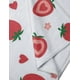 thumbnail image 4 of Cobija Manta Frazada Juana Gallo Diseño de Fresas Blanco Ultra Suave y Ligera, 4 of 5