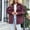 Wine, variant on Women's Shirt Jacket for Women Oversized Shacket with Button Front and Pocket Details Cozy -Trim Outer Layer for Everyday Wear
