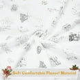 thumbnail image 3 of Christmas Blanket Gold Christmas Throw Blanket, Christmas Blankets and Throws Soft Warm Flannel Christmas Throw Blankets for Couch, Bed, Sofa, 50 x 60 Inch, Gold, 3 of 6