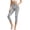 Gray-Stripe Leaf, variant on HELLHERO Marbled Printed Capri Leggings for Women Tummy Control Yoga Leggings Athletic Yoga Pants Capris with Pockets, L