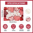 thumbnail image 5 of Love Hearts Valentine''s Day Placemats Set of 4 Table Mats for Party Home Kitchen Dining Table Decorations 12x18 Inch, 5 of 5