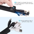thumbnail image 3 of Funda para cables AGPTEK, organizador de cables de escritorio de 25 pies y 2 cm, negro, 3 of 9