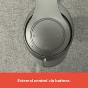 RadioShack Bluetooth Headphones – 40mm Drivers, 30-Hour Playtime, Bluetooth 5.4, Built-In Microphone, Foldable Design, Sleek Silver