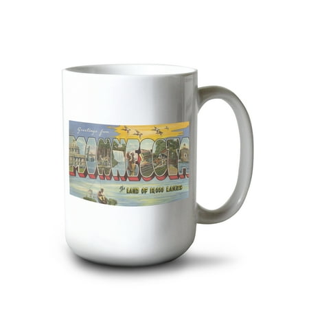 

15 fl oz Ceramic Mug Greetings from Minnesota (Ducks) Dishwasher & Microwave Safe