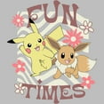 thumbnail image 2 of Women's Pokemon Pikachu and Eevee Fun Times  Graphic T-Shirt, 2 of 4