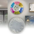 thumbnail image 6 of Silic Big Size Clock Silic Round Clock Watch Wall Hanging Decorative Mirror Epoxy - 32.4cm gray, 6 of 8