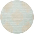 thumbnail image 4 of SAFAVIEH Soho Quinton Geometric Wool Area Rug, Blue/Beige, 5' x 8', 4 of 10