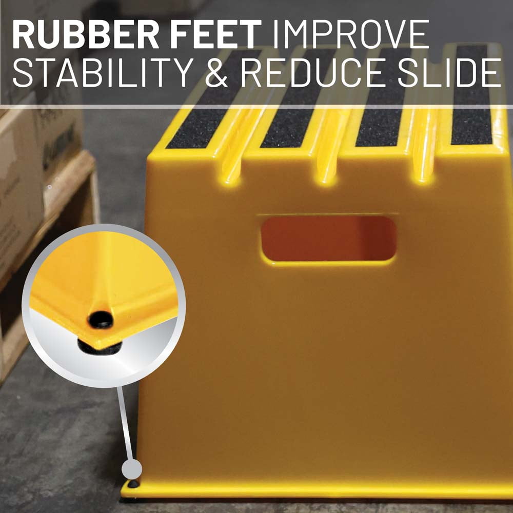 US Weight 1-Step Yellow Safety Step – Lightweight, Durable, Anti-Slip Step Stool with High Visibility