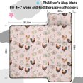 thumbnail image 5 of Rooster and Floral Pink Pattern Teens Toddler Nap Mat with Pillow, Sleeping Mat Bag for Preschool Daycare 59"x22", 5 of 6