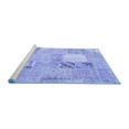 thumbnail image 2 of Ahgly Company Machine Washable Indoor Rectangle Patchwork Blue Transitional Area Rugs, 2' x 3', 2 of 4